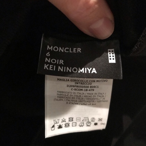 Moncler NWT braided shoulder pullover - Picture 6 of 8